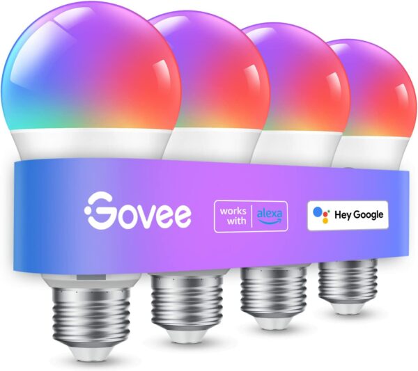 Govee Smart Light Bulbs, WiFi Bluetooth Color Changing Light Bulbs