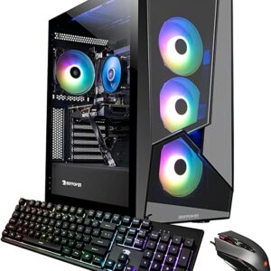 This starter gaming computer comes pre-built with everything you need to start gaming right away! Featuring an Intel i3-10105F 3.7GHz, Nvidia 1030 graphics card, and 8GB of RAM, this PC is ready to get you started in PC gaming!