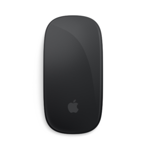 Experience effortless navigation with the Apple Magic Mouse. This wireless and rechargeable mouse features a sleek black design and an optimized foot design for smooth gliding across surfaces. The Multi-Touch surface allows for easy gesture control, such as swiping through web pages and scrolling through documents. With a rechargeable battery that lasts for up to a month and automatic pairing with your Mac, this mouse is the perfect addition to your desk setup. Includes a USB-C to Lightning cable for charging.